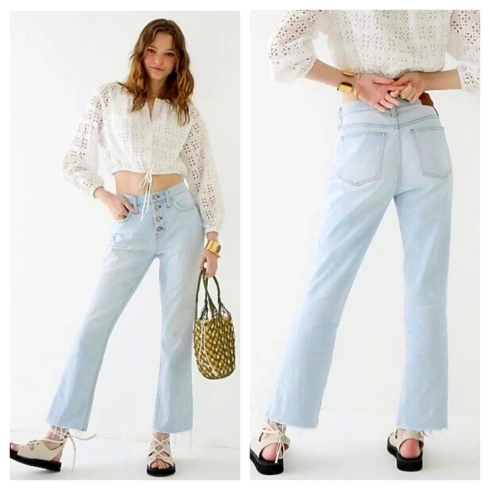 J.Crew 10" Demi Boot Crop Rocky Beach Jeans